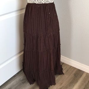 Chocolate brown skirt